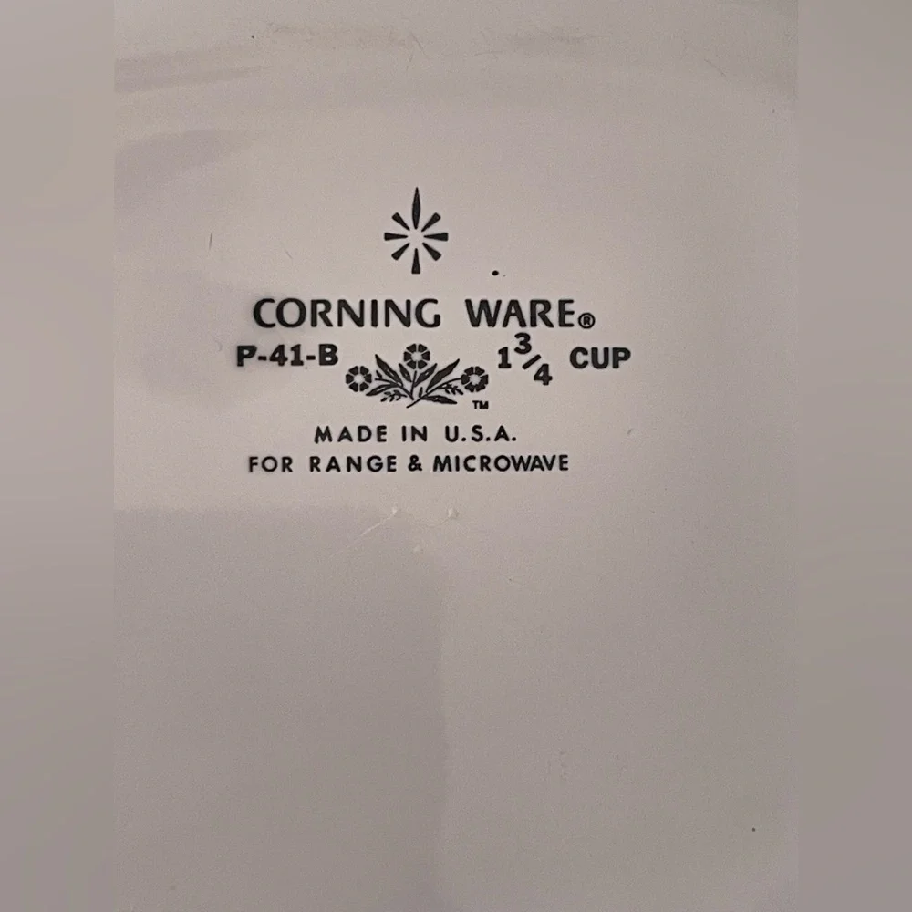Vintage CorningWare Blue Cornflower P-41-B 1¾ Petite Pan Set:3 Casserole Dishes